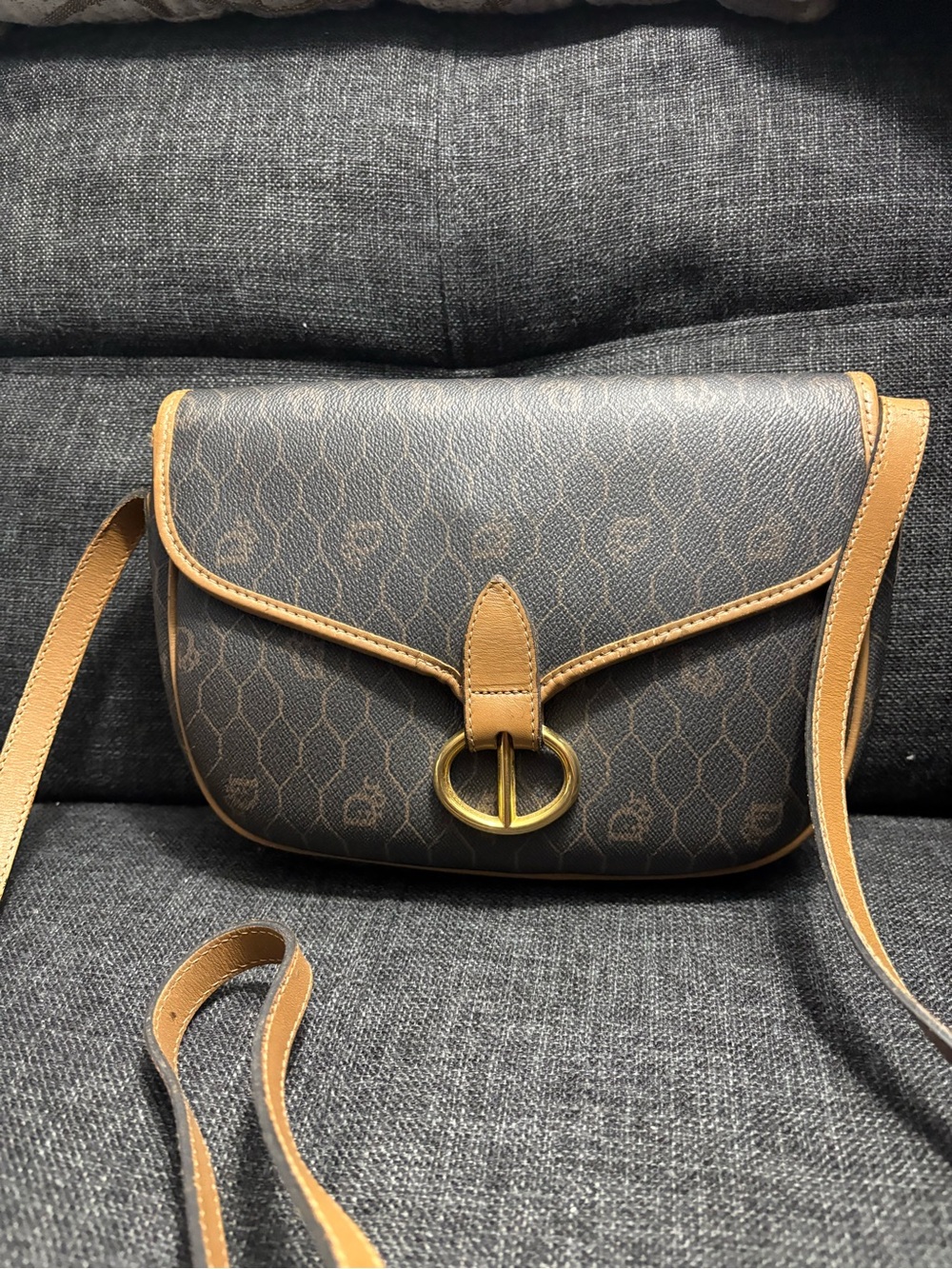Vintage Christian Dior Honeycomb Shoulder bag